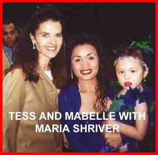 Tess and Mabelle with Maria Schriver